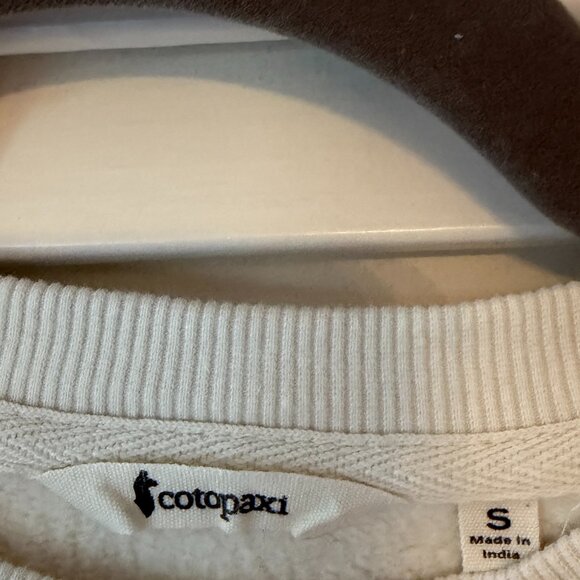 Cotopaxi Traveling Llama Organic Cotton Sweatshirt small cream 'gear for good' - Picture 5 of 7